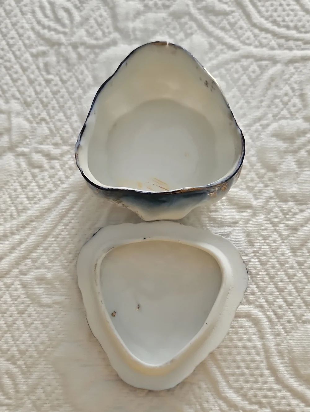 Vintage Blue and White Porcelain Decorative Dish - Home Accents